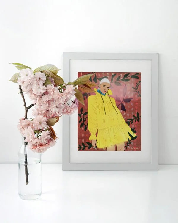 AVAVAV Firenze Framed Fashion Illustration Print by Ariana Pacino