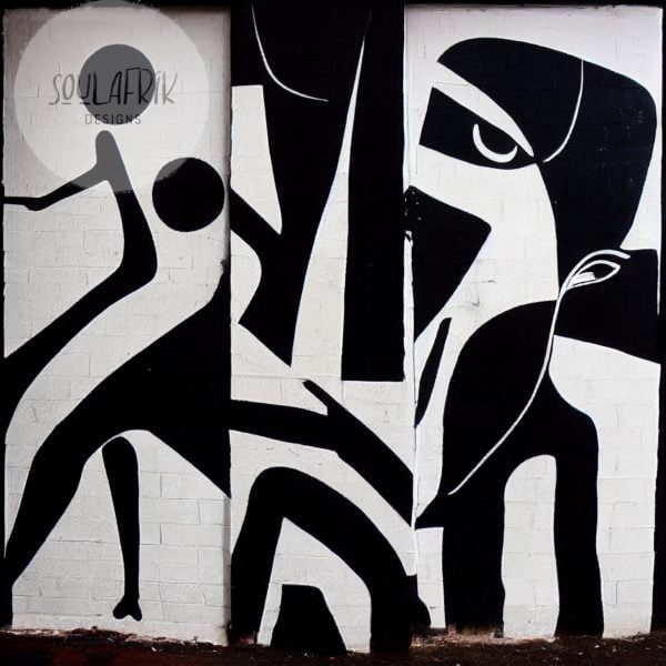 african street art black and white abstract 1a wtmkd