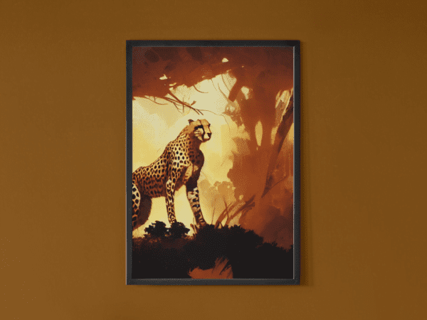 cheetah art print 2