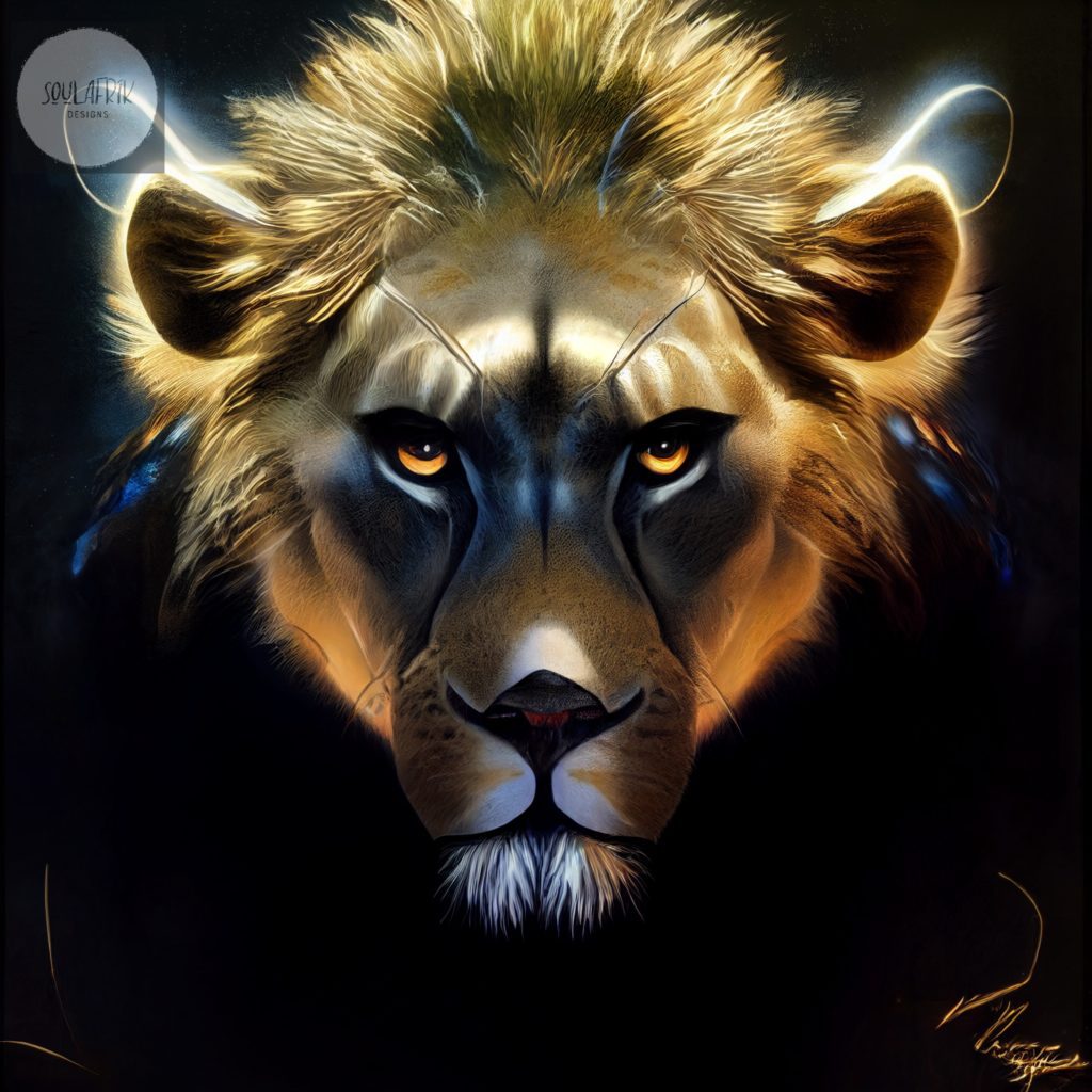 WILDLIFE SERIES: African_Lion_3b - Vivia Print