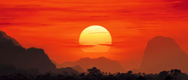 Congo Red Sunset 1